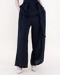 Crepe Jacquard Wide Leg Pants