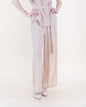 Crepe Jacquard Wide Leg Pants