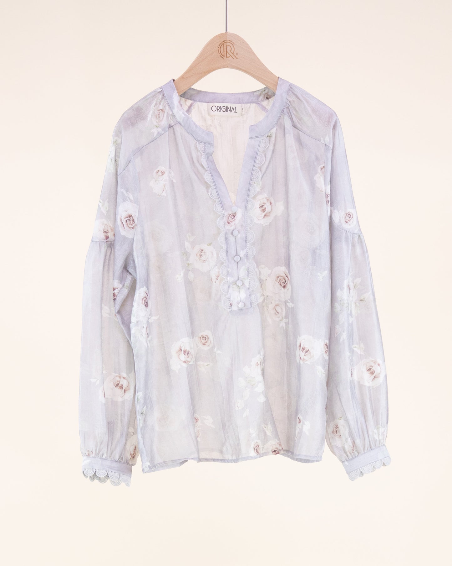 Romantic Prairie Long Line Deep V-Neck Shirt