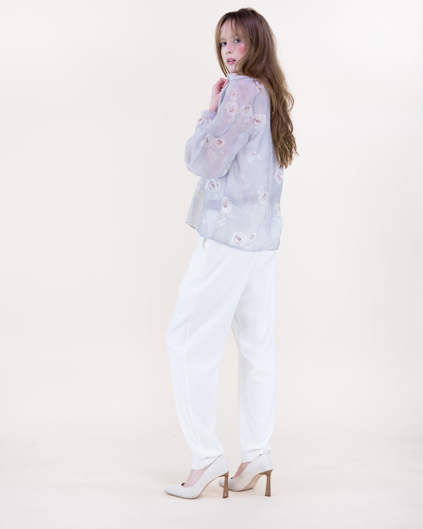 Romantic Prairie Long Line Deep V-Neck Shirt