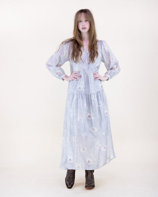 Romantic Prairie Long Sleeve Maxi Sundress