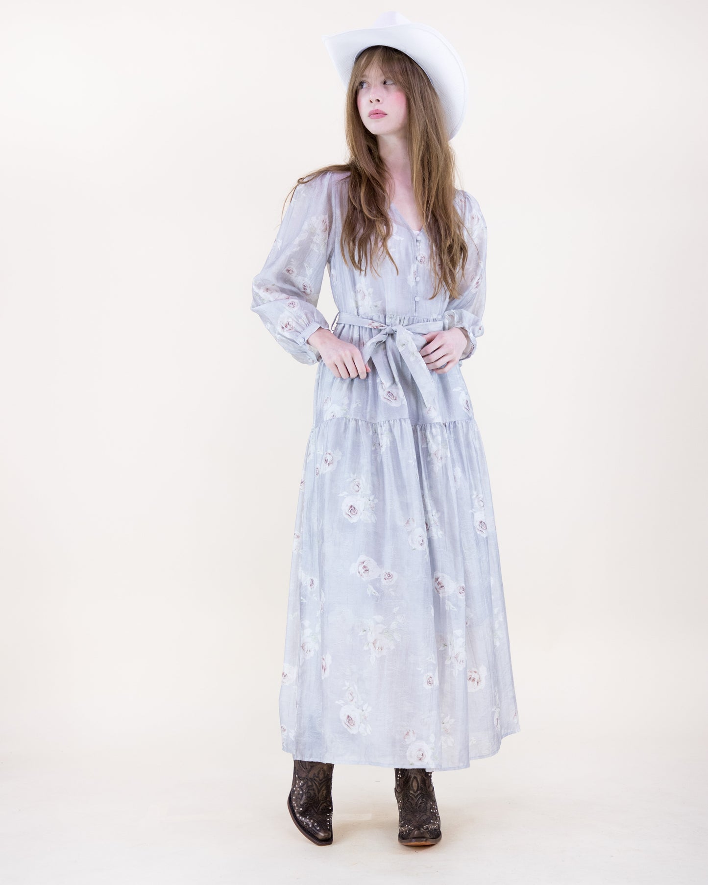 Romantic Prairie Long Sleeve Maxi Sundress