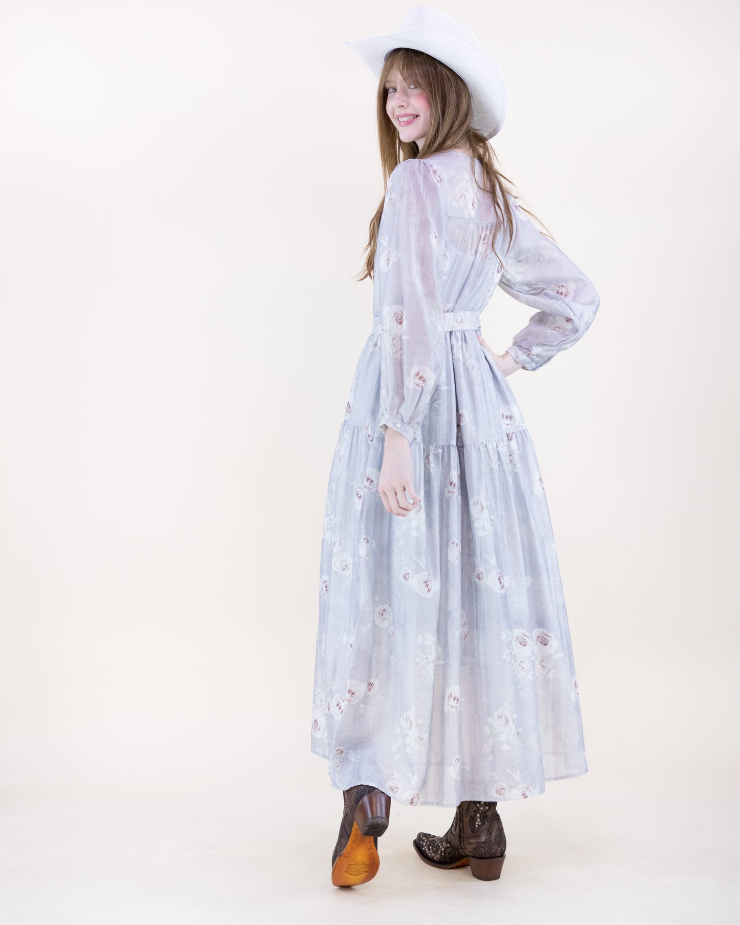 Romantic Prairie Long Sleeve Maxi Sundress