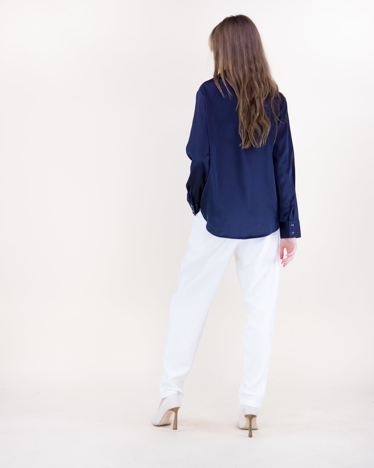 Atelier V-Neck Button Up Blouse