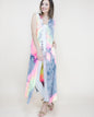 Pastel Tie-Dye Long Vest
