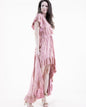 Luster Paisley Surplice High Low Dress