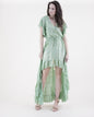 Luster Paisley Surplice High Low Dress