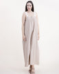 Relaxed Cotton Linen Stripe Gauze Jumpsuit