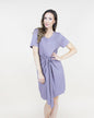 Front-Tie Rhinestone T-Shirt Dress