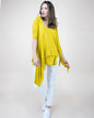 Layered Flaps 3/4 Sleeve High Low Tunic