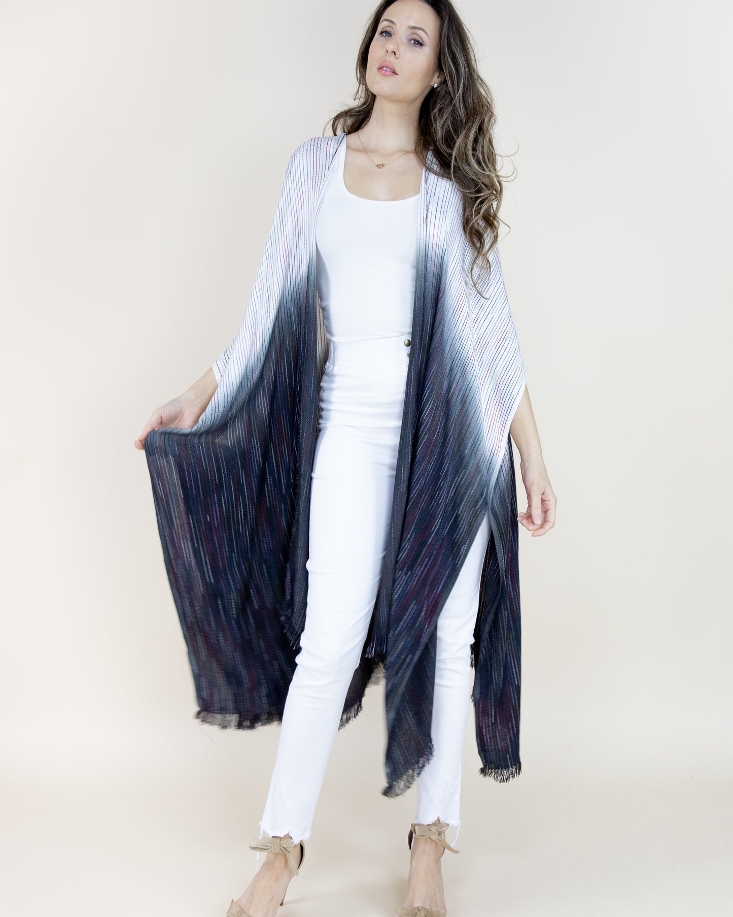 Two Tone Fade Kimono