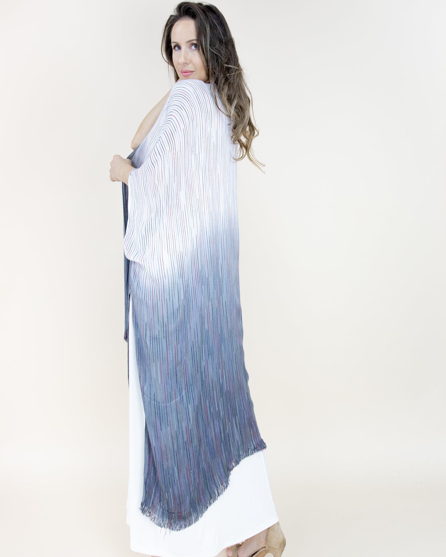 Two Tone Fade Kimono