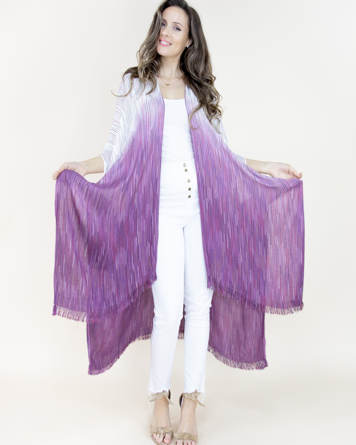 Two Tone Fade Kimono