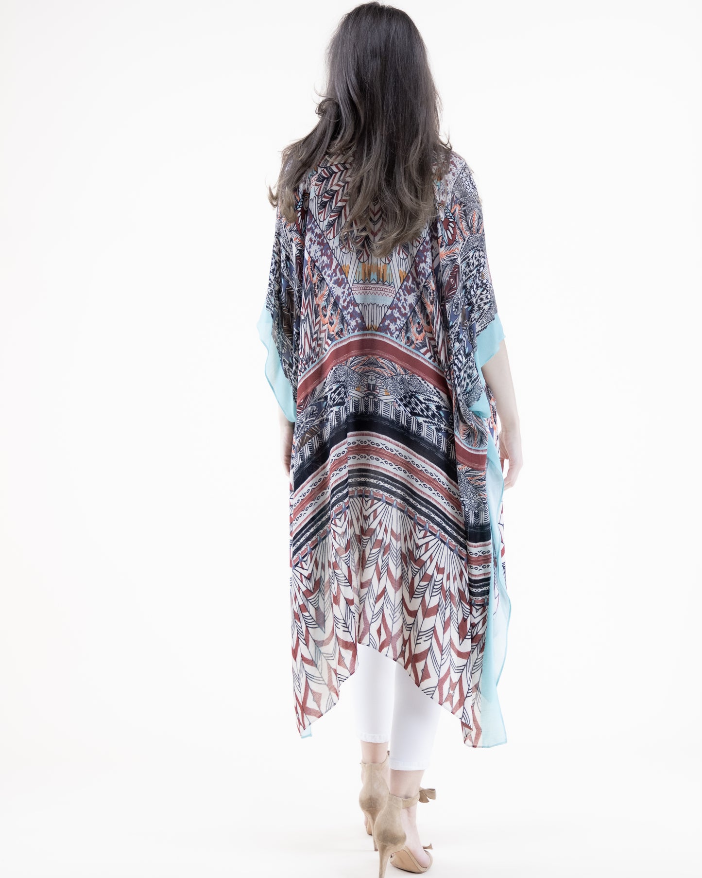 Native Kaleidoscope Print Kimono