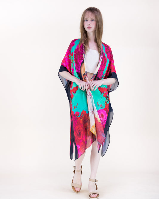 Frida Self Portrait Print Kimono