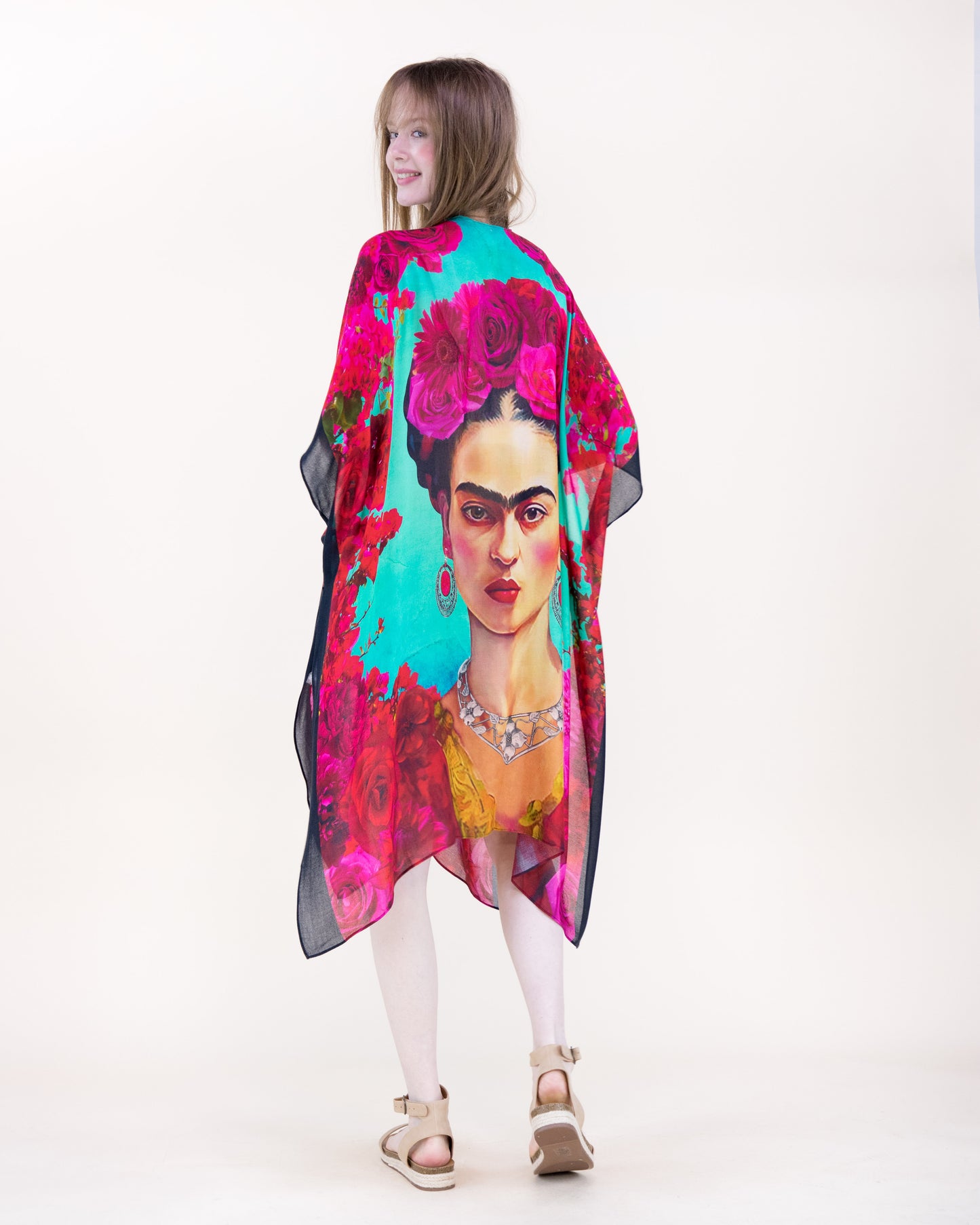Frida Self Portrait Print Kimono
