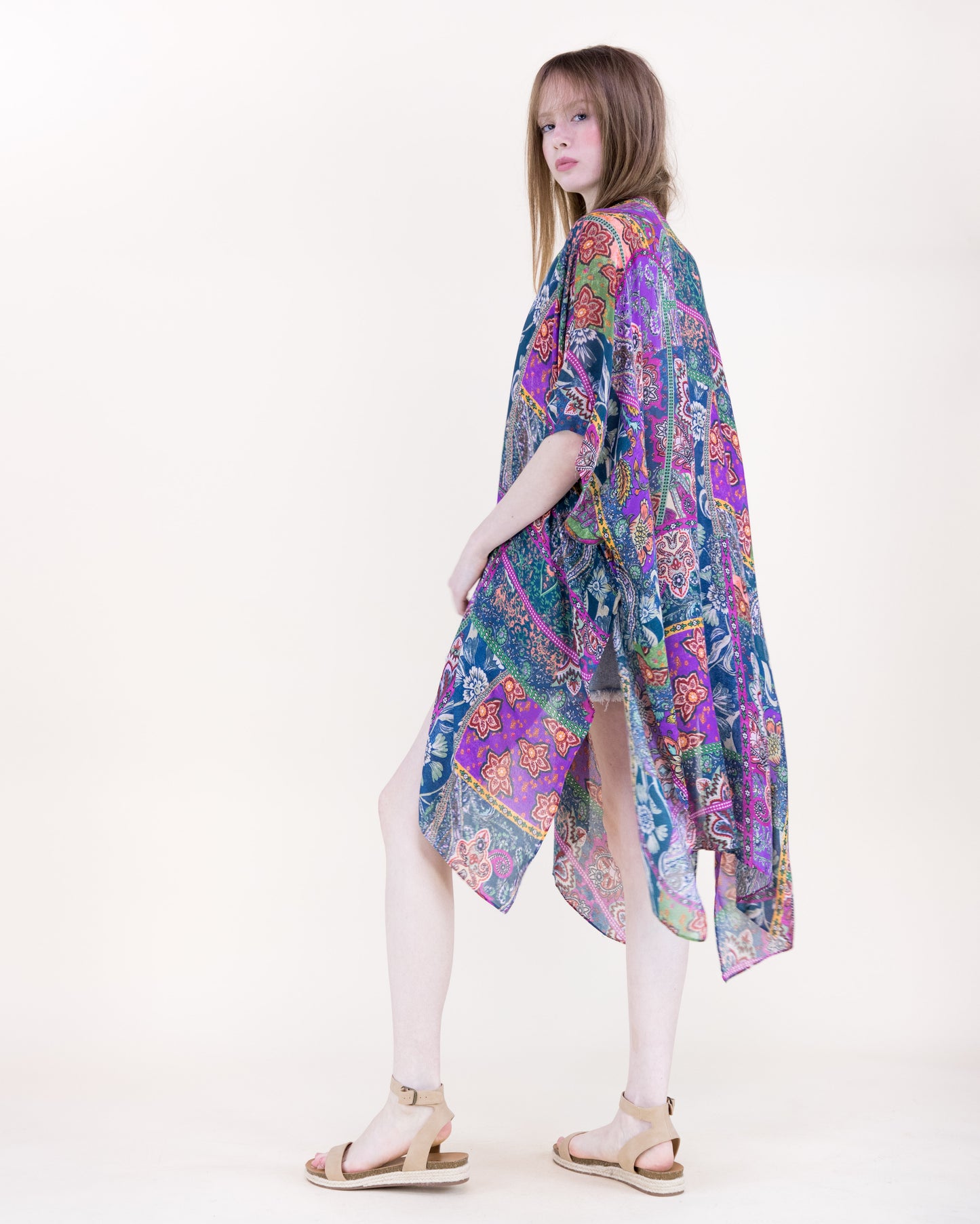 Boho Garden Paisley Kimono