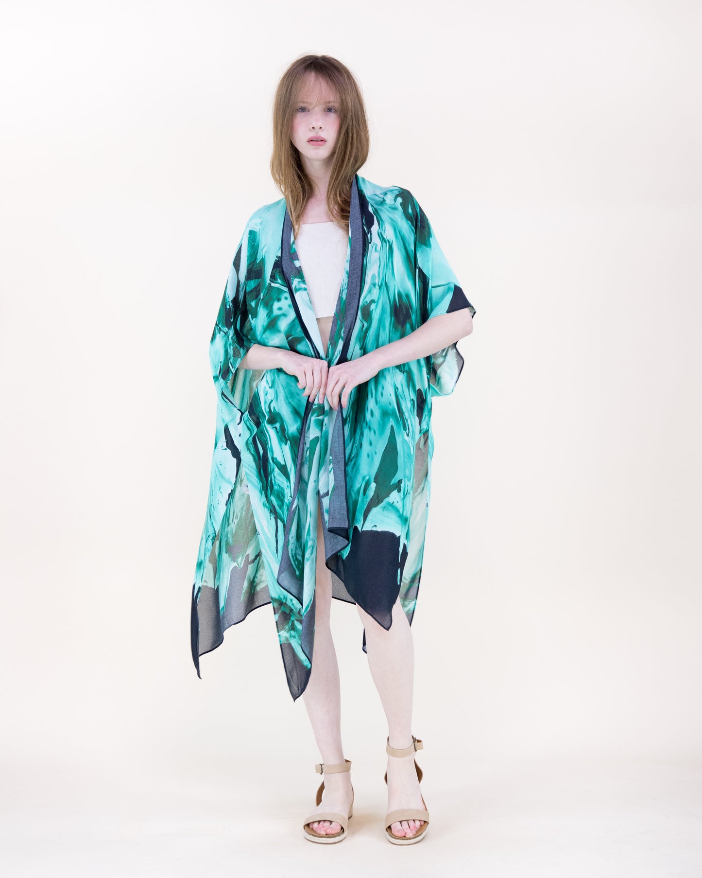 Zoisite Breeze Print Kimono