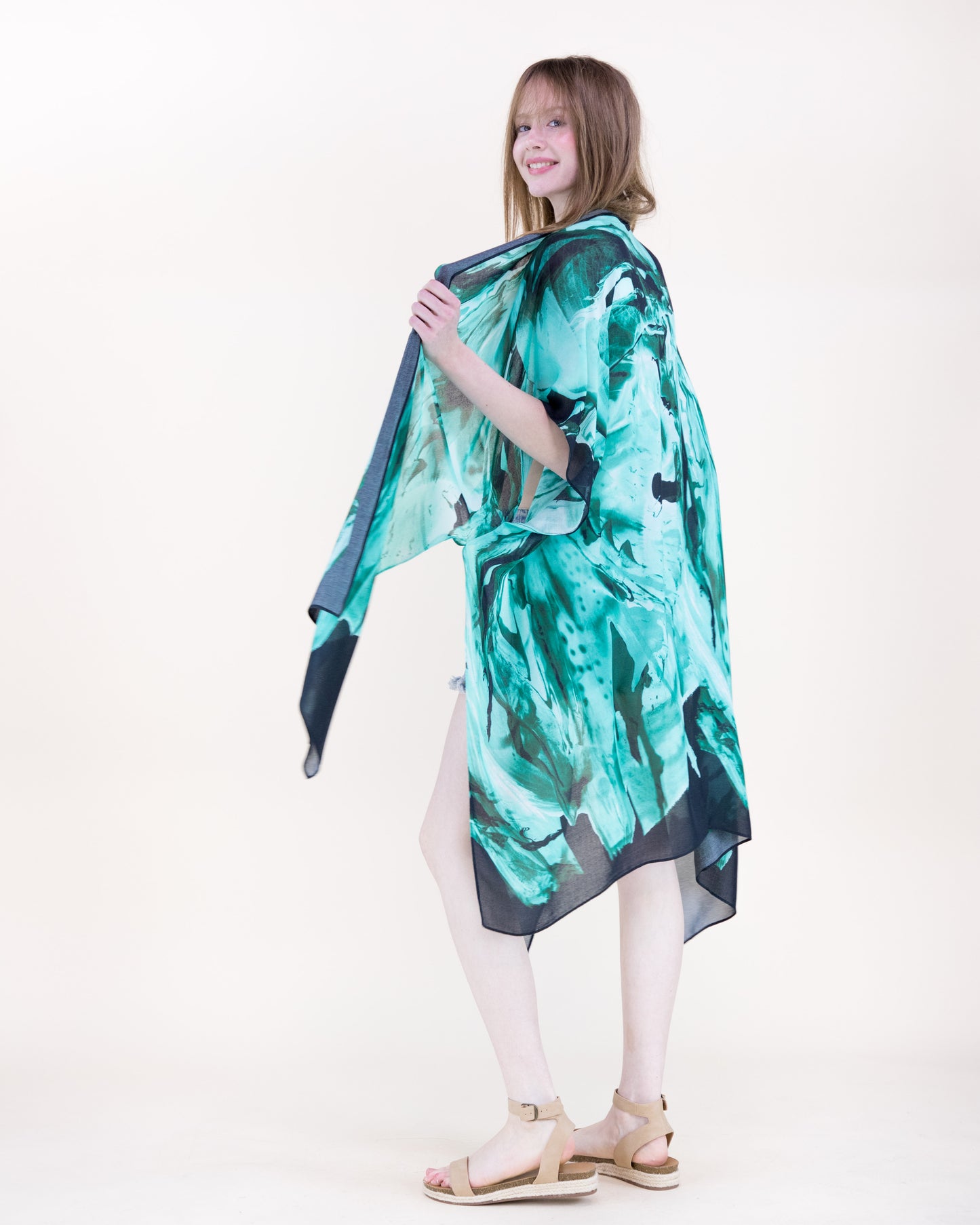 Zoisite Breeze Print Kimono