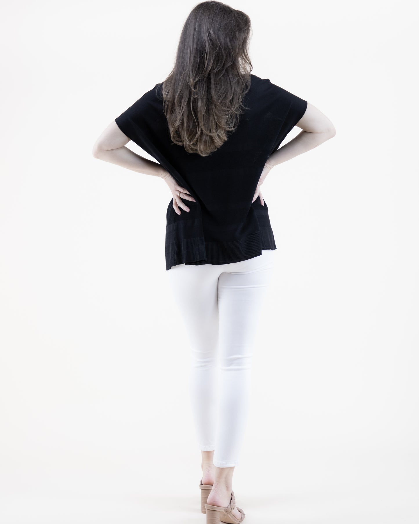 Neutral Scoop Neck Thin Knit Top