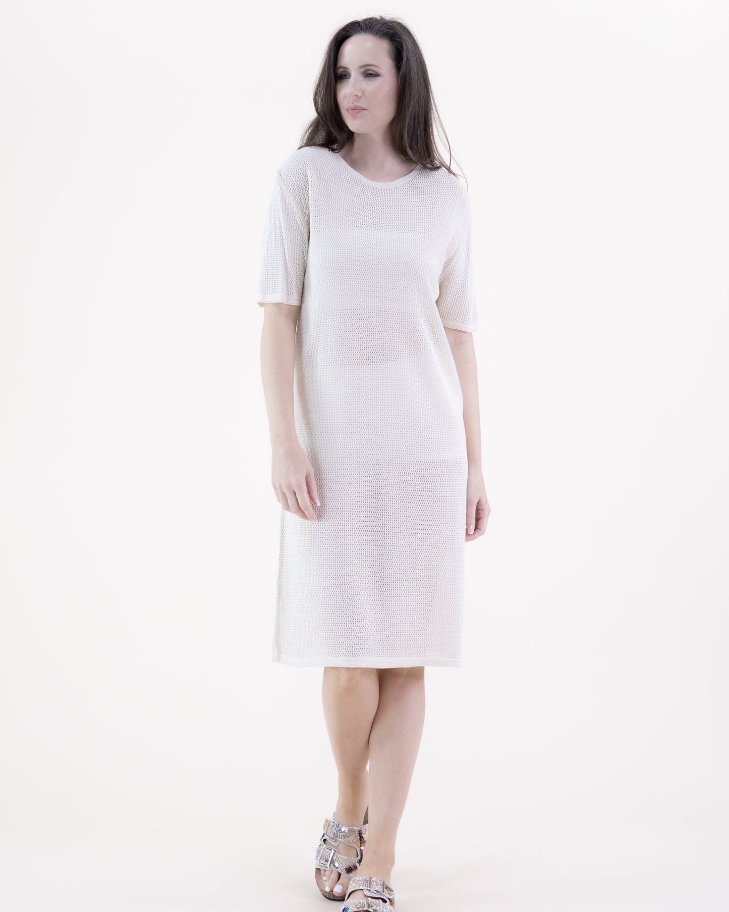 Comfy Pointelle Half Sleeve Tunic