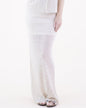 Diamond Stitch Pointelle Tiered Maxi Skirt