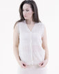 Diamond Stitch Pointelle Buttoned Vest