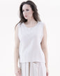 Cotton Linen Basic Scoop Neck Sleeveless Top