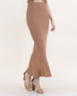 Sandy Thin Ribbed High Waisted Midi Skirt - S/M, L/XL