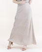 Thin Ribbed Sections High Waisted Maxi Skirt - S/M, L/XL