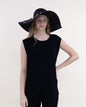 Waffle Stitch Sleeveless Round Neck Knit Top