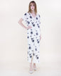 Flora Artisan Contrast Embroidery Maxi Shirt Dress