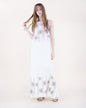 Lattice & Flora Embroidered Sleeveless Maxi Dress