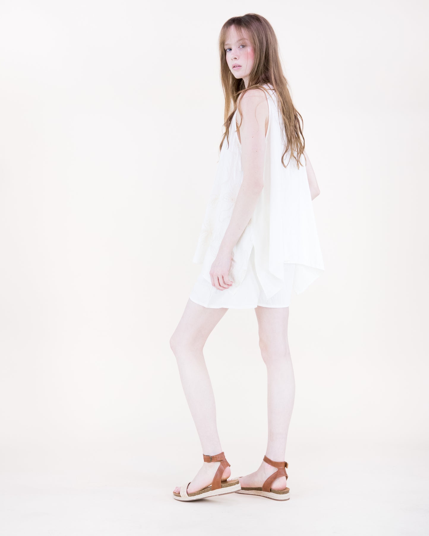 Oxalis Bow Embroidered Shorts