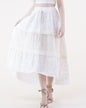 Breezy Lace Draw String Tiered Skirt