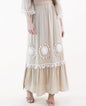 Tassel Trim Maxi Skirt