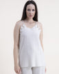 Cotton Linen Embroidery Detail Sleeveless Halter Top