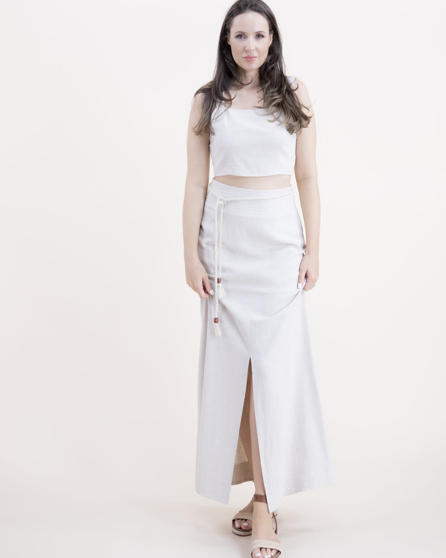 Cotton Linen Bralette Top