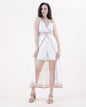 Floral Lace & Crochet Surplice Romper Maxi Dress