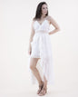 Floral Lace & Crochet Ruffled Hems Romper Dress