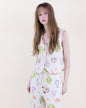 Sunwashed Seashell Beaded Front Tie Vest