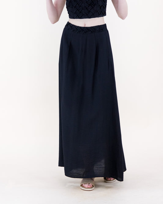 Artisanal Lattice Maxi Skirt