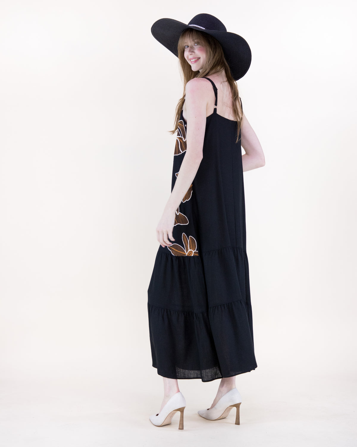 Pearl Band Floppy Hat