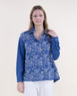 Prairie Rose Embroidered Cotton Blend Button Up Shirt