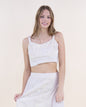 Wildflower Embroidered Outline Crop Top