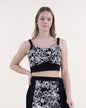 Wildflower Embroidered Outline Crop Top