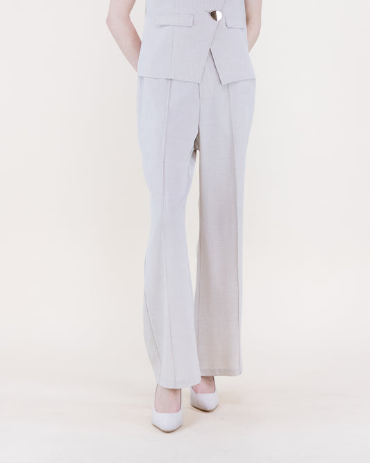 Laguna Linen Front Seam Wide Leg Trousers