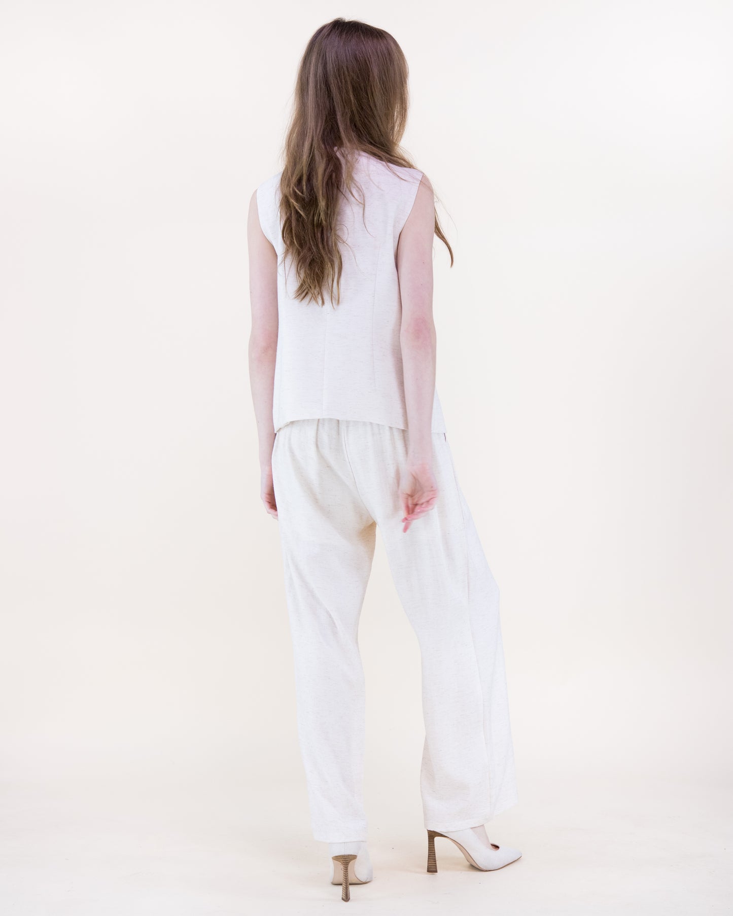 Laguna Linen Classy Pleated Wide Leg Trousers