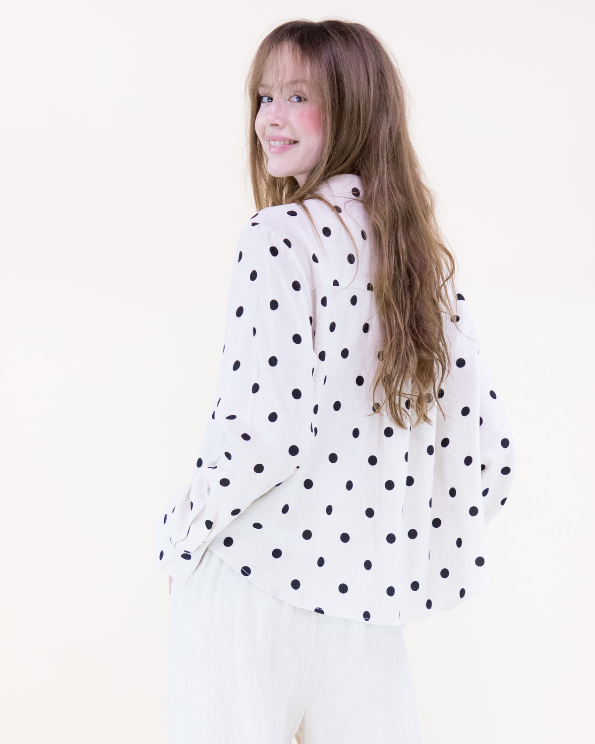 Summer Polka Dots Blouse