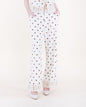 Summer Polka Dots Crochet Hem Wide Leg Trousers